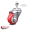 Service Caster 3.5 Inch Red Polyurethane Wheel Swivel 12mm Threaded Stem Caster SCC SCC-TS20S3514-PPUB-RED-M1215 - alternate 4